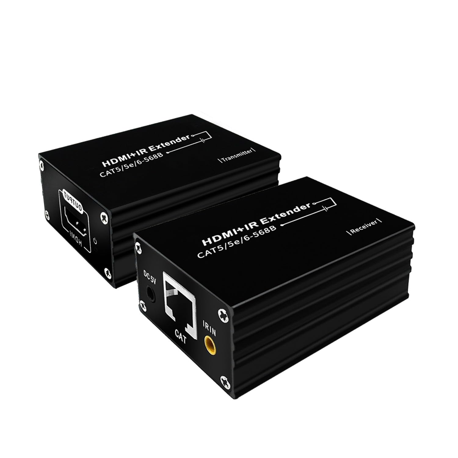 SPENFiLY HDMI Extension Repeater Amplifier-60m Video Conversion Single Cat 5E/6 Ethernet HD1080P with 1 Port