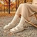 Goosecret Women's Platform Sandals with Arch Support Chunky Lightweight Foam Slip on Slides Comfortable Summer Beach Sandals with Adjustable Buckle Nude, 39(size 8-8.5)