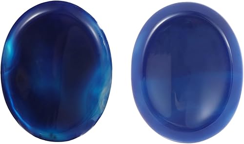 Miniatura 11 de Piedras de preocupación de chakras para la ansiedad, cristal de lapislázuli, tallado a mano, piedra de bolsillo tallada a mano, piedra pulida