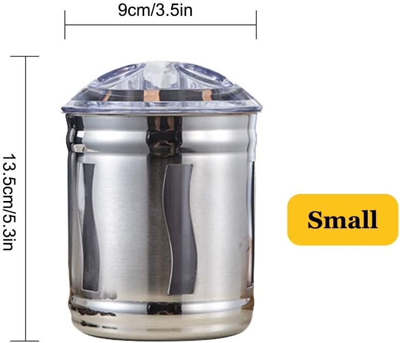 FIDEMM ステンレス鋼キッチン気密容器キャニスターフード収納容器付き気密容器ふたと透明窓、パントリー組織と茶スナックのための貯蔵