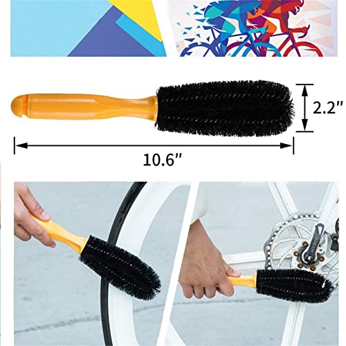 Bike Cleaning Kit (9pcs), Including Chain Cleaner for
