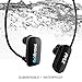 Pyle MP3 Player Bluetooth Headphone - Waterproof Swim IPX8 Flexible Wrap-Around Style Headphones Built-in Rechargeable Battery Bluetooth w/ 8GB Flash Memory & Replacement Earbuds - PSWP28BK Black