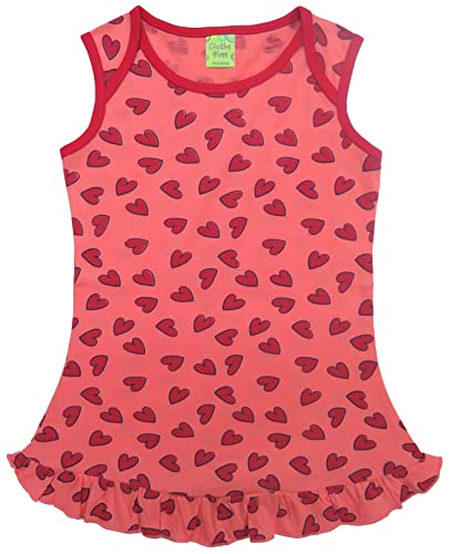 Image of Clothe Funn Baby-Girl's Cotton Pinafore Midi Dress (69IGFR03 Combo:-3, Yellow Candy Pink AOP (Pack of 2)