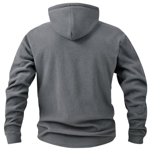 Mens Fleece Hoodies Sherpa Half Zip Pullover Fuzzy Warm Sweatshirts Thermal Winter Jacket 2025 Fashion Regular Fit3