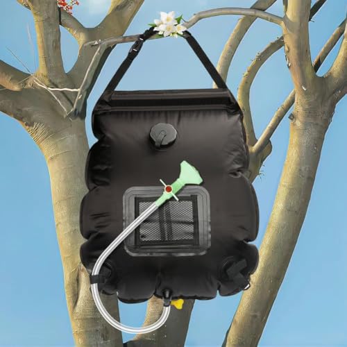 Zjyufy Solar Shower Bag 5 Gallons/20 L Camping Shower Bag, Solar Heating Camping Shower Bag with Temperature Indicator Outdoor Shower Bag for Camping Hiking Bathing Summer Garden Shower - Image 2
