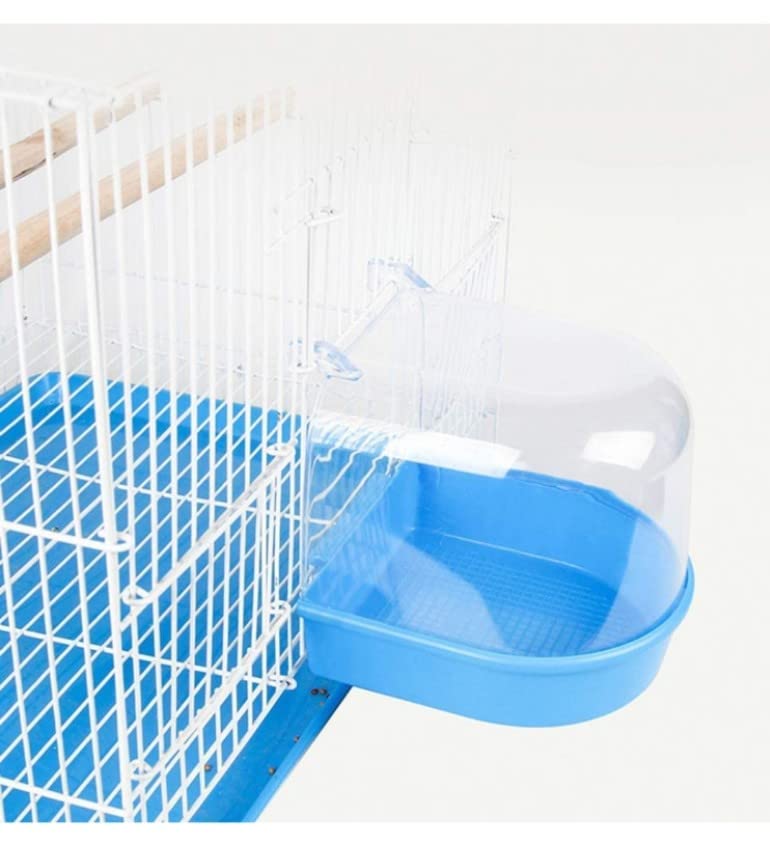 Central fish aquarium -Caged Birds Bathing Tub for Small Birds Canary, Budgerigar, Cockatiel, Lovebird - Colors May Vary 3