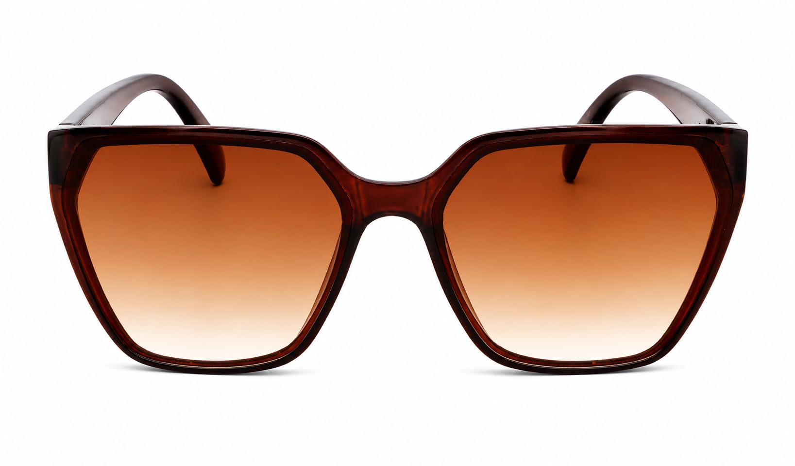 prasu Oversized Square Cat-Eye Sunglasses, Black Frame Gradient Lens |-picture-56
