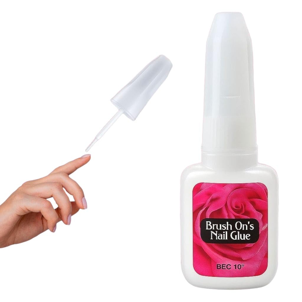 RIANZ Super Strong Nail Glue for Press On Nails, 10ml Brush On Nail Glue for Acrylic Nails, Fake Nails & Nail Tips & Extension Durable & Long-Lasting, Easy Application, Mess-Free & Travel-Friendly (1)-image-45