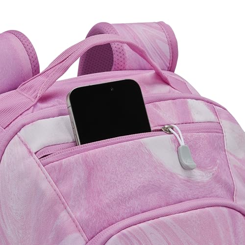 Image of High Sierra Swoop SG Backpack, Travel or Work Laptop Bookbag with Drop Protection Pocket, and Tablet Sleeve, One Size, Pink Marble Swirl