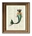 Miranda Merpug the Mermaid Pug Searches the Seas For the Foodz Dictionary Page Dog Book Art Print