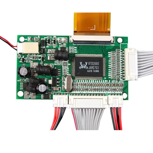 Image of 8 inch EJ080NA-05A 800X600 4:3 TTL LCD Touch Screen | with 4-Wire Resistive Touch Panel and VGA 2AV Controller Board 50pins
