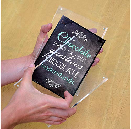 Cadre photo acrylique transparent MAUL pour exposition de table