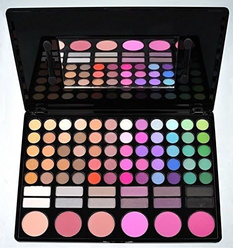 ShineMore Professional 78 Colors Cosmetic Makeup Palette,78 Piece Make Up Combo, 60 Eyeshadow Colors, 3 Contour, 12 Lip Gloss, 3 Highlighting & Blusher Shades(P78#2)