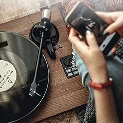 Boîte à Musique Platine Vinyle nostalgique en Bois sans Fil avec CD, Enregistrement MP3 sur USB, entrée pour tablettes… - Les Beatles, Paul McCartney, John Lennon, RIngo Starr, George Harrison Boîte à Musique Platine Vinyle nostalgique en Bois sans Fil avec CD, Enregistrement MP3 sur USB, entrée pour tablettes… – Image 7