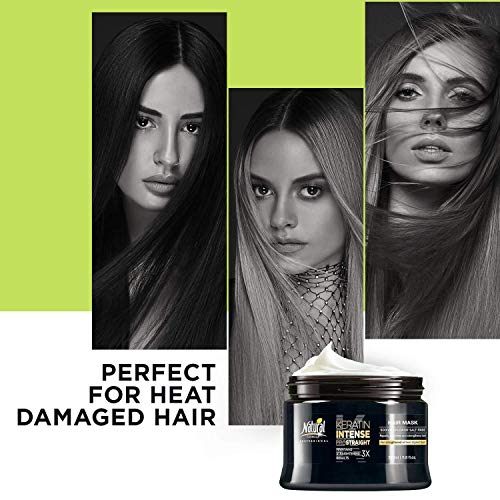 Natural Formula Keratin Hair Mask - Intense Repair Keratin Mask, Hair Mask for Frizzy Hair - Keratin Enriched Hair Care, Hair Mask for Dry Damaged Hair, Advanced Hair Moisturizer & Hair Masks - 350ml - Image 5