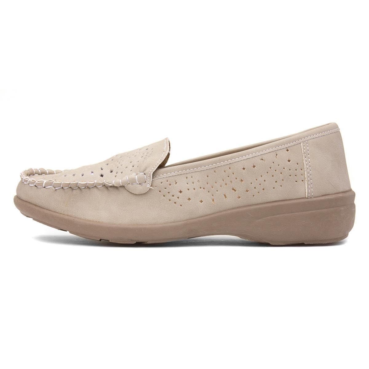 Softlites Womens Beige Casual Loafer