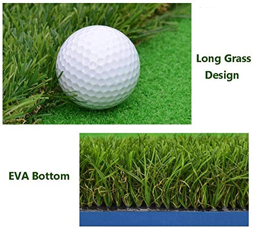 KAIXIN-Alfombra-De-Golf-Duradera-Alfombra-De-Golf-Duradera-para-Interiores-Y-Exteriores-Equipo-De-Ayuda-para-Entrenamiento-De-Golf-Profesional-Puttingmatte-con-Putter-Y-6-Pelotas-De-Practica
