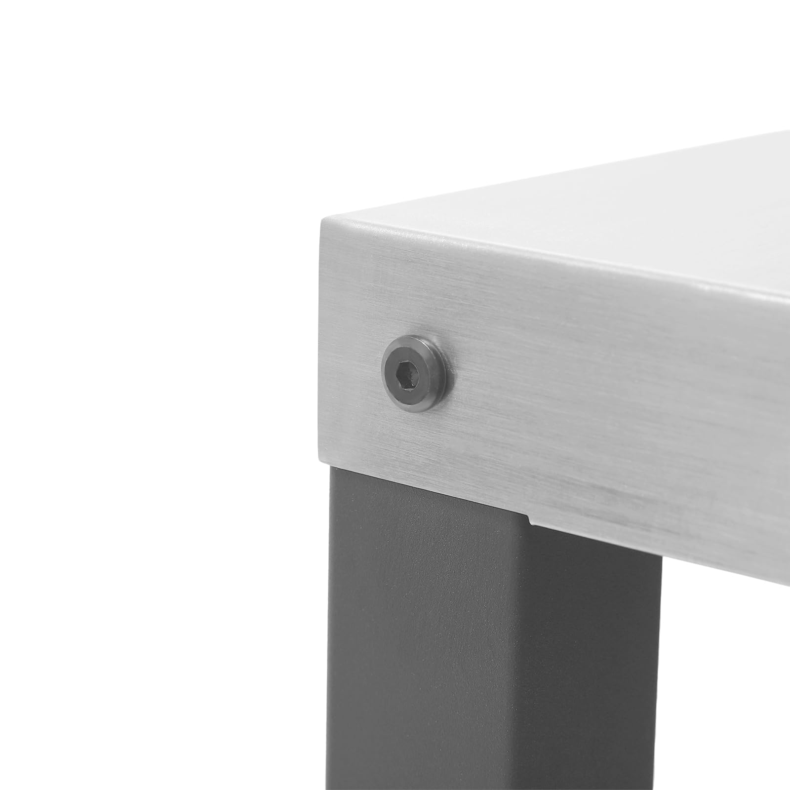 Carrello da pranzo con piano in acciaio inossidabile, carrello portatile per barbecue con tavolino pieghevole, 4 ruote, ganci, tavolo mobile per la preparazione degli alimenti a 4 ripiani