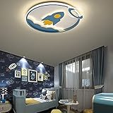 Aspecto único: plantillas de diseño exquisito avión azul traer un nuevo estilo de casa más publicidad de la belleza, y pueden estimular la creatividad y la imaginación de los niños. Lámpara de techo con forma aieplane-, integrado en el concepto de diseño de espacio, como si estuviera en un cielo estrellado.