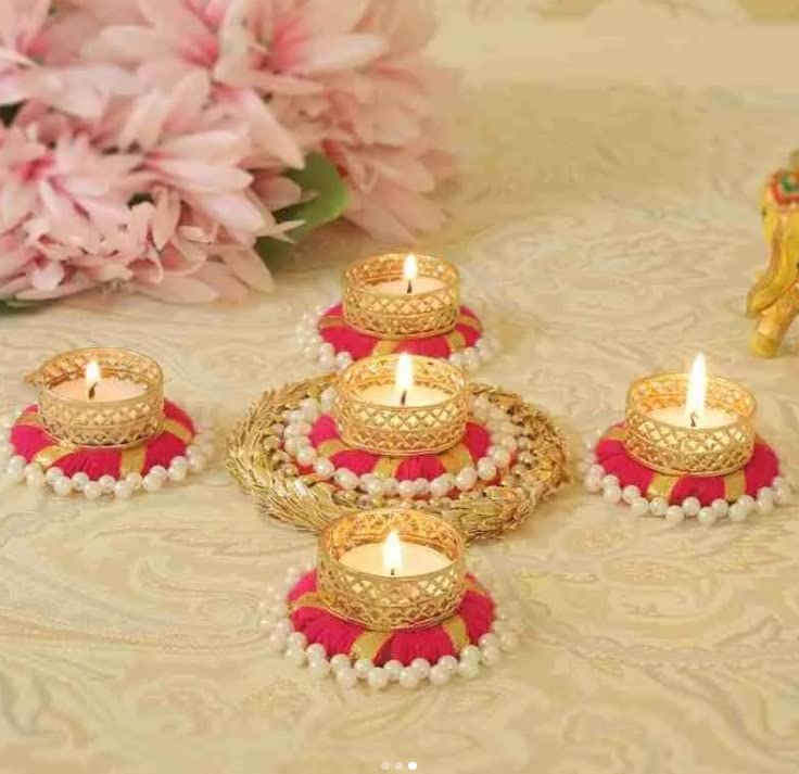 Desi Souls Beautiful Handcrafted T-light Decor | T-light Holder | Candle Holder | Home Dcor