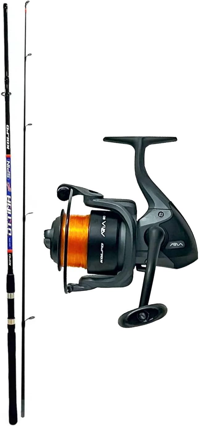 Kolpo kit pesca barca offerta canna 2.10 mt con mulinello e filo per la pesca a bolentino