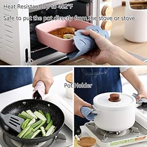 Set 4 silicone trivet mat table countertop hot pads non slip heat resistant modern kitchen pads for pots pans assort 4 colors  urban country home decor