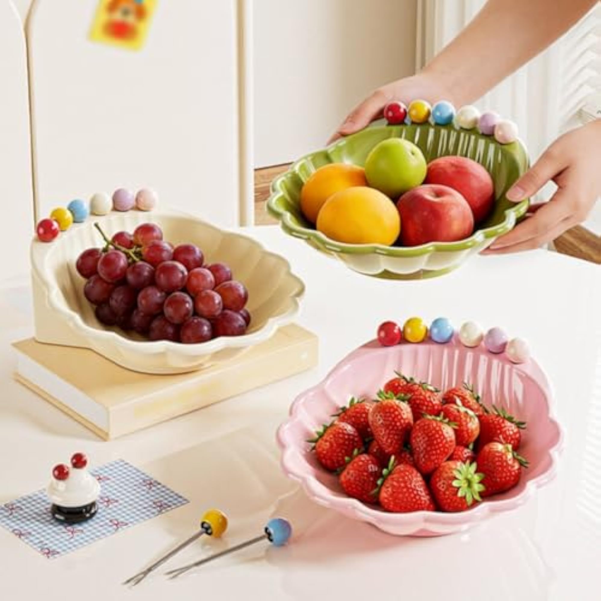 Light Luxury Square Fruit Plate, Easy to Clean Decorative Tray
