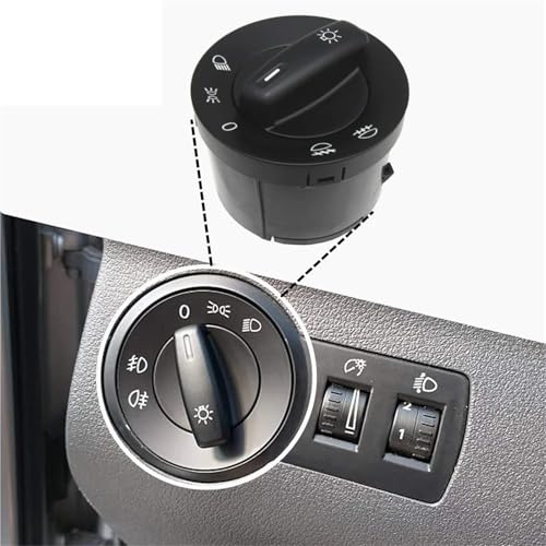 Interrupteur de phare 1K0941431Q pour commande d'éclairage VW Golf 5 Touran et Jetta - 3
