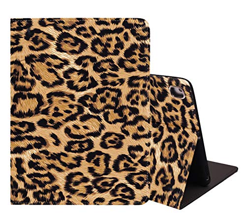 iPad Mini 5/Mini 4 Case, iPad Mini 1/2/3 Case, Soft Rubber Back Cover, Protective Leather Case, Adjustable Stand Auto Wake&Sleep Smart Case for iPad Mini 5th/4th Gen 7.9 inch - Leopard Print