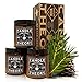 Scented Candle Gift Set with Crackling Wood Wicks 3, 4oz Candles, Misty Falls, Alpine Spruce, Spring Meadow - Designed for Both Men Women, Man Cave Decor Wood Wicks Candle Candles for Home