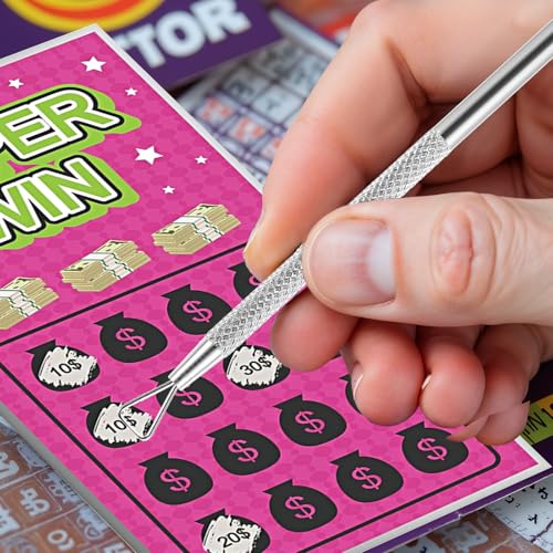 Image of oruola 4pcs Lotto Scratcher Tool, Stainless Steel Lottery Scratcher Tool for Lottery Ticket, Multi-Use Lottery Ticket Scratcher Tool for Tickets Stickers Labels Films, 2 Style