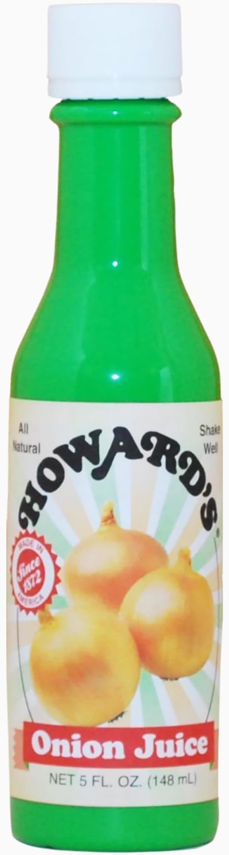 Howard’s Onion Juice, 5 fl oz | Pure Liquid Onion Seasoning | All-Natural Flavor Enhancer for Cooking, Marinades, Dressings & Sauces | No Artificial Preservatives
