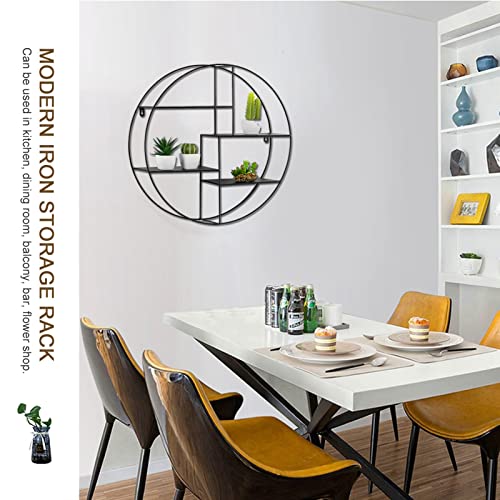 Étagère flottante pour bouteilles de vin au design industriel noir mat - 5