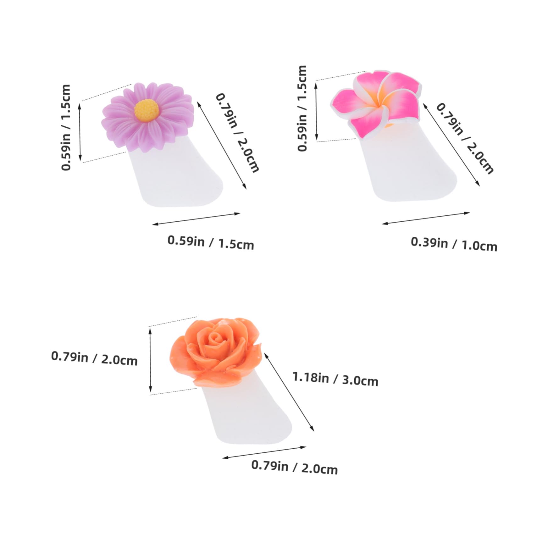 FOMIYES 24pcs Flower Toe Nail Separators Soft Silicone Toe Separator for Nail Polish and Pedicure for Bunion Relief