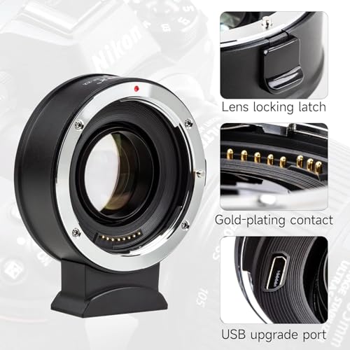 Image of VILTROX EF-Z2 Auto Focus Lens Adapter 0.71x Reducer Speedbooster Lens Converter Compatible with Canon EF Mount Lens to Nikon Z Mount Mirrorless Cameras Z5 Z6 Z6II Z7 Z7II Z50 Zfc