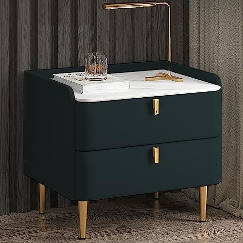 Table d'appoint de chevet de rangement bois massif 2 tiroirs - 2