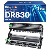 Contenu de l'emballage : 1 guide de l'utilisateur, 1 tambour DR830 pour imprimante Brother (cartouche de toner TN830 non incluse)