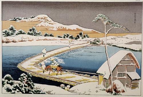 Impresión de paisaje japonés de Hokusai 60x90cm para tapar paredes vacías