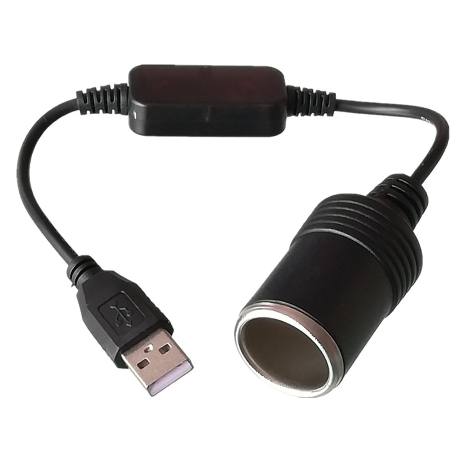USB A Stecker auf 12V KFZ-Zigarettenanzünder Buchse Konverter Kabel (Max 8W) für Outdoor, Camping und Reisen