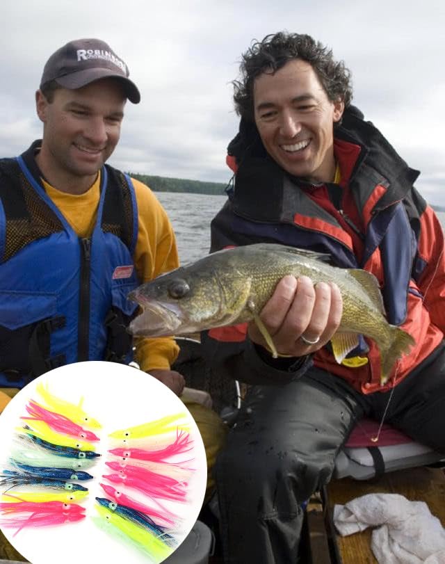 Jadeshay Leurres De Pêche Au Calmar - 20pcs Appâts De