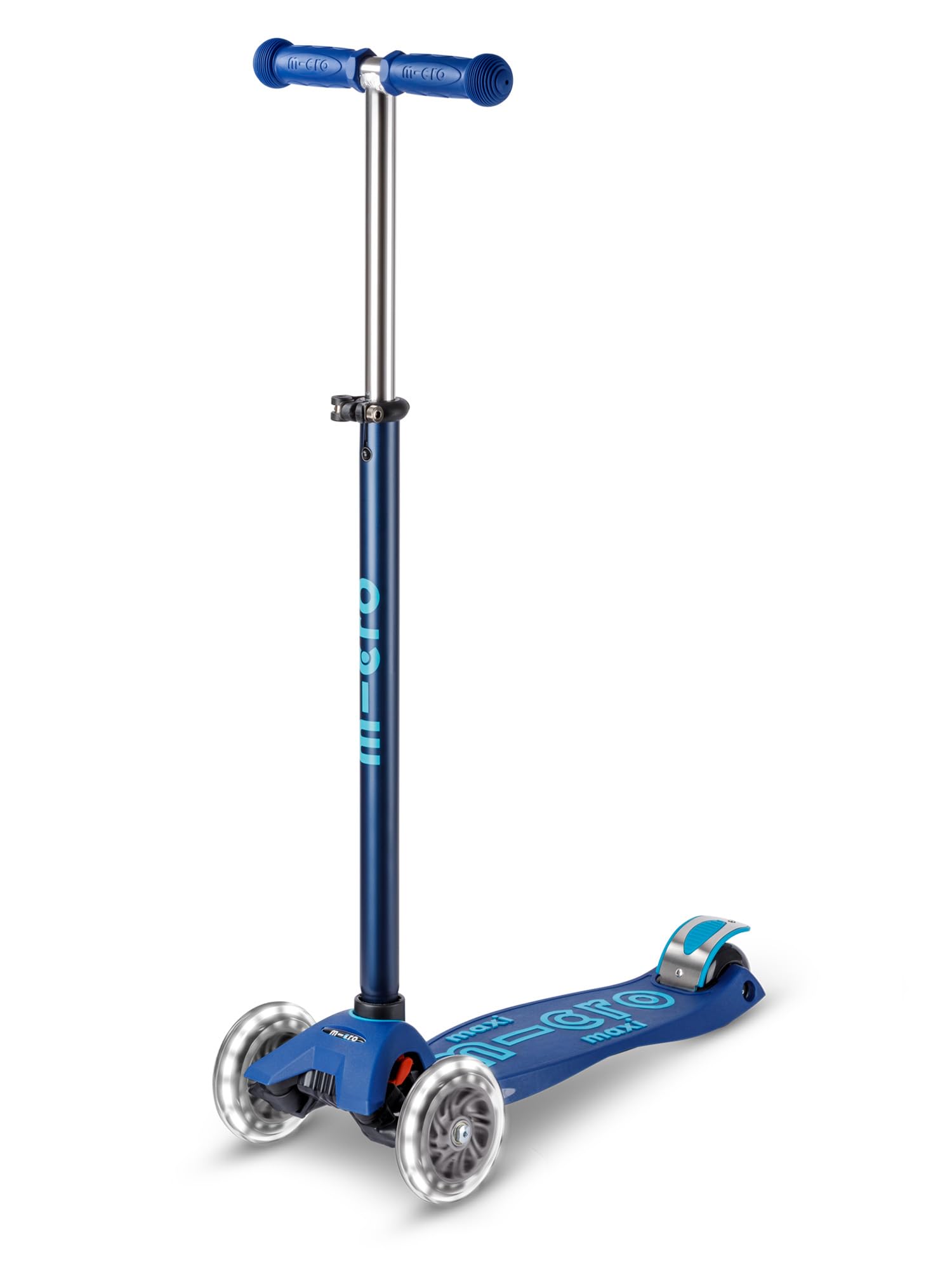Micro Monopattino Maxi Micro LED Deluxe per bambini | Ruote grandi | Manubrio regolabile | 5-12 anni | Ragazzi e ragazze