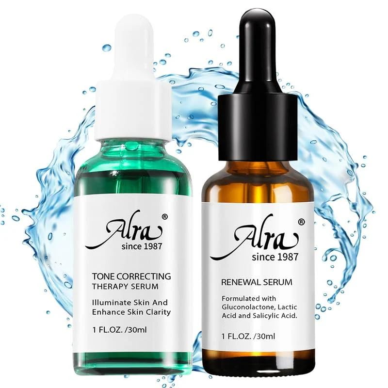 2 PCS Alra Anti-Aging & Brightening Face Serum Set, 2 in 1 Skin Care Kit for Women Gifts Idea, 2 * 0.5oz/15ml