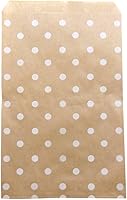 Vista 6 de N'icePackaging 20 bolsas decorativas de papel plano de regalo de 4 x 6 pulgadas, lunares blancos en bolsas de papel kraft marrón, para ventas