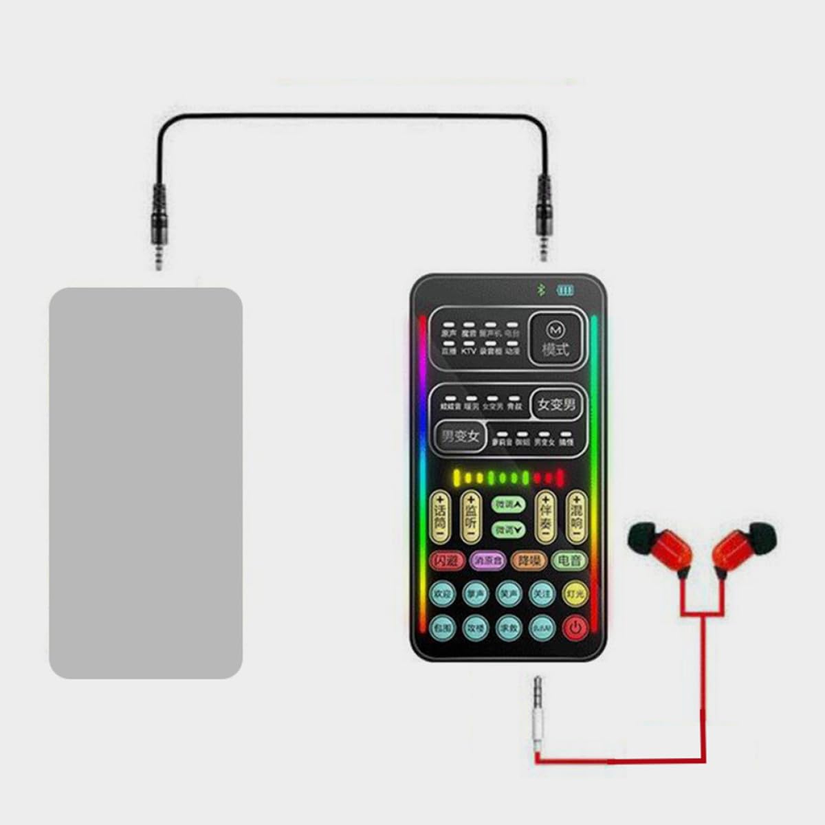 Mini Scheda Audio I9 Effetto Voce per Streaming e Giochi