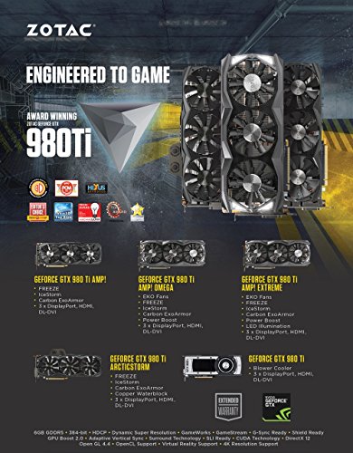 Zotac GeForce GTX980TI ArcticStorm Scheda Grafica, 6GB, 384bit, Nero - Scheda video - Immagine 20