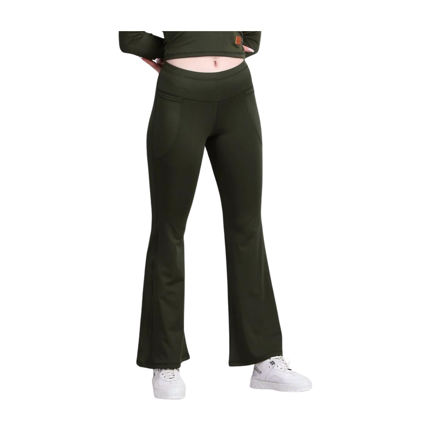 NEW Women’s Swim Pants, Flared Leggings, Korean Trousers, Sweatpants for Woman with Phone Pocket, Flared Pants for Women Quick Dry Stretchable Swimwear Bottoms