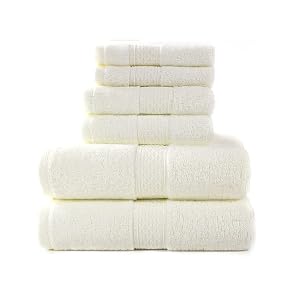 Bath Towel Set 2 Large Bath Towels 2 Hand Towels 2 Washcloths Hotel Soft Cotton Highly Absorbent Bathroom