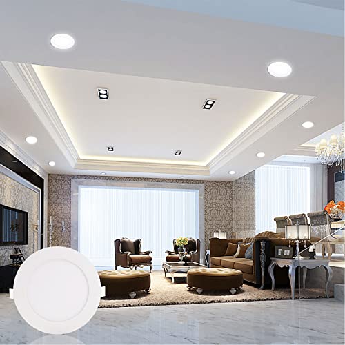 NRGDILY 2 Pack 18W LED Recessed Ceiling Lights, Ultra Slim LED Downlights High Brightness 1620lm Cool White 6500K - Image 3