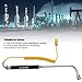 K Type Thermocouple Probe Handheld Surface Temperature Sensor with Insulated Handle for Fast Accurate Industrial Temperature Testing(Curved Shank thermocouple)