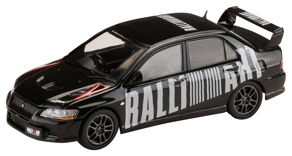 HJ64 1/64 Mitsubishi Lancer Evolution 7 GSR RALLIART Ametista Nero Perla Prodotto Finito